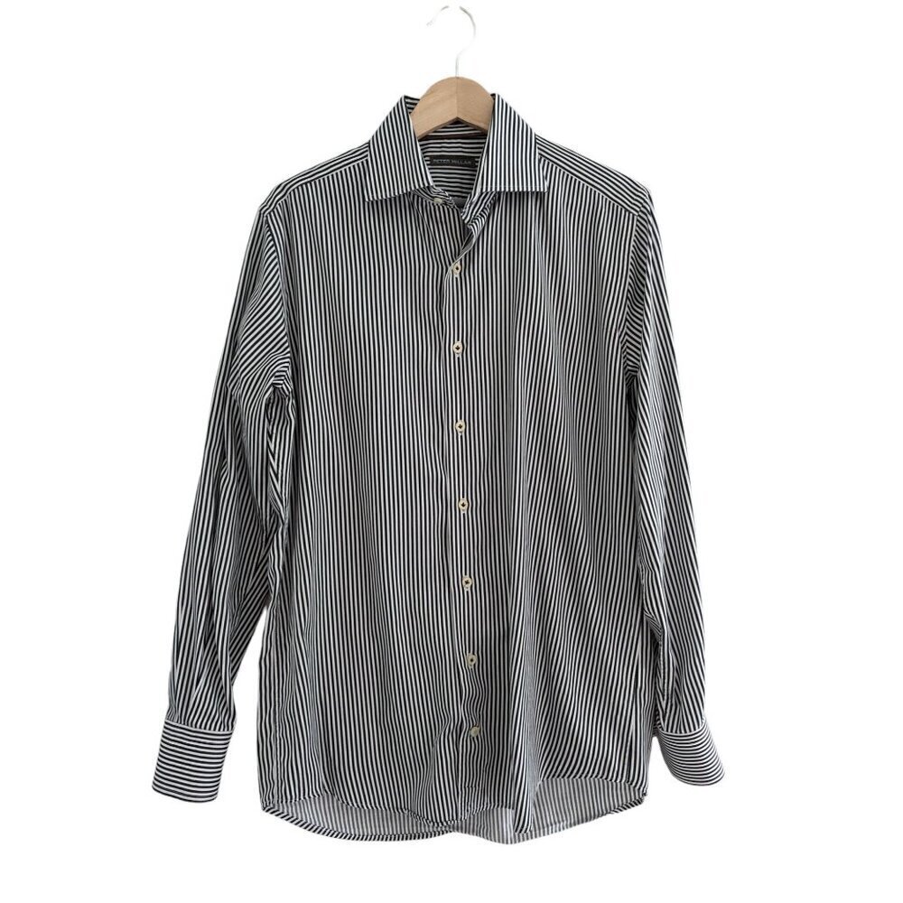 Peter Millar Striped Button Up Casual Shirt Men's Size M